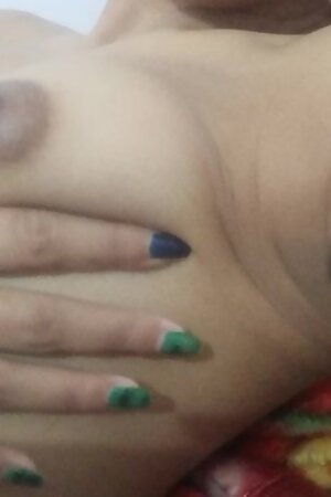 Indian Girl Tits Massage by herself