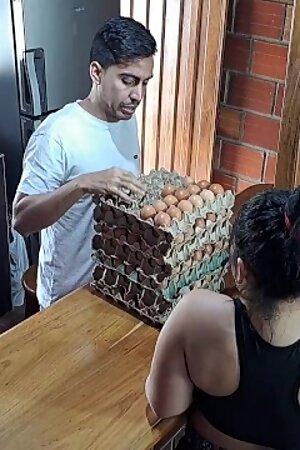 Sexy Mature Santa Sucks my Cock while I Buy a Carton of Eggs