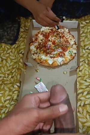 Hot Indian Desi Village Step-sister was Fucking on Eating Pizza Time on Clear Hindi
