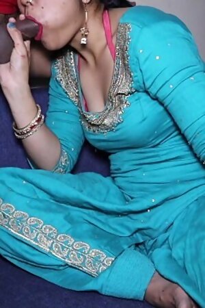 Indian Stepmom gives Blowjob to help her Stepson Focus on Study