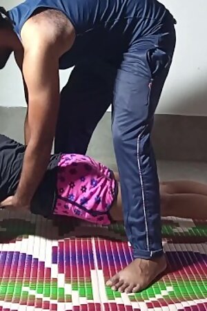 My Yoga Trainer Rough Painful Fuck me Hard when Teaching Yoga at my Home