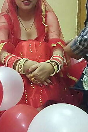 First Night of a Newly Married Desi Beautiful Hot Wife Fucked by Husband in Hindi