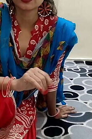 Desi stepmom giving blowjob to young boy xxx with Hindi audio, dirty talk, saarabhabhi6