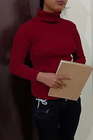 Indian Desi college girlfriend was painfull sex with boyfriend at hostel badroom clear Hindi audio