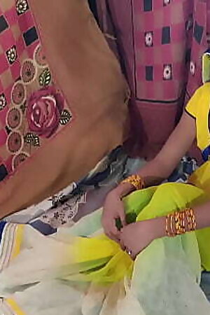Indian Super Hot Newly Married Couple Sex In Yellow Saree Clear Hindi Audio Desi Video