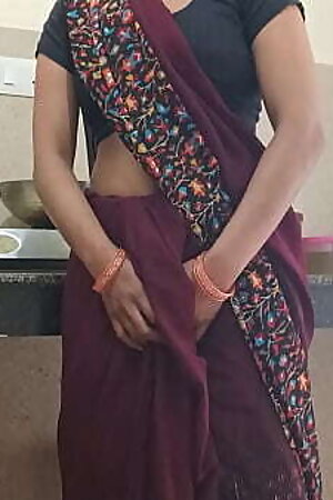 Indian Desi village bhabhi fucking in kitchen clear Hindi audio