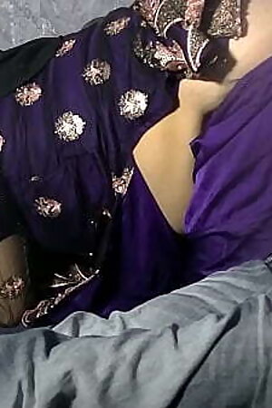 Stepmom caught stepson watching porn video. Anal fuck in Hindi talking