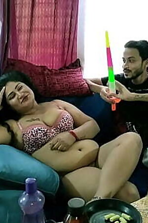 Indian Hot Bhabhi Birthday Sex with Teen Lover! Hindi XXX