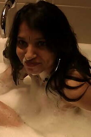 Indian Wife Taking Shower In A Bath Tub With Soap Massage In Hindi