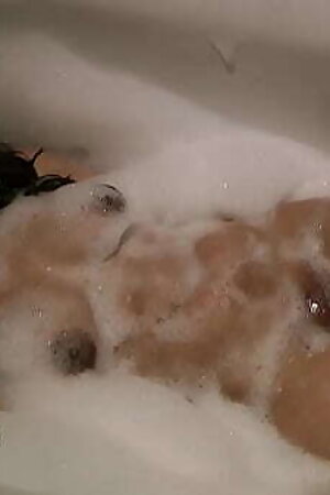 Horny Desi Indian Gujarati Aunty In Bath Tub Pressing Big Boobs Fingering Pussy - Full Hindi