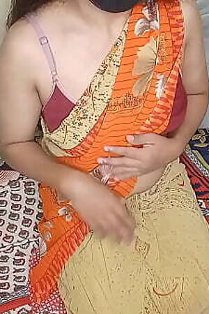 Neighbors aunty fucks young boy Hindi role play