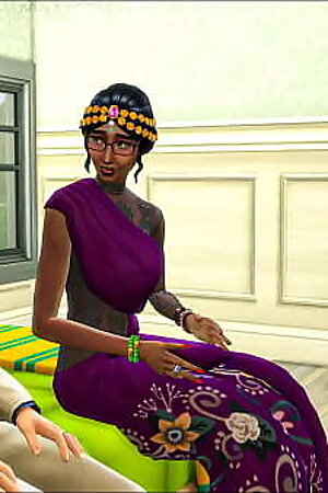 Husband shares his Indian wife with his American friend - Desi first time sex with another man