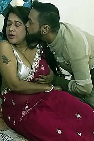 Indian xxx hot milf bhabhi hardcore sex with NRI devor! Clear hindi audio