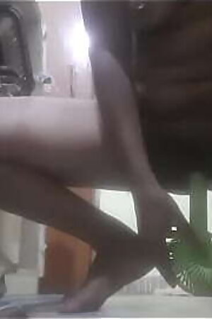 indian housewife fingering from iron rod