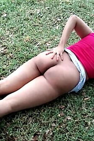 Queen Sonali gets naked in the woods while she is Running Garden