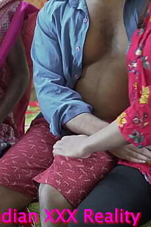 step Mom teach sex step brother and step sister fucking, with clear Hindi voice