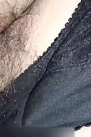 My hairy armpits masturbating with homemade dildo in pussy and ass
