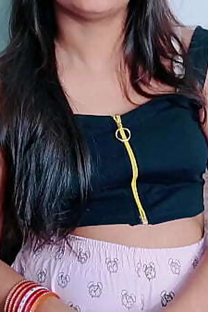 Horny indian tenant jerks my cock and taking cucumber inside pussy