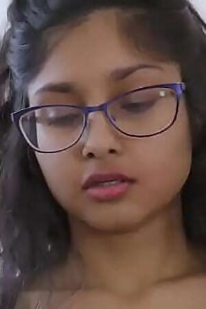 Indian teen cleaning herself