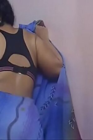 Horny Lily In Blue Sari Indian Babe Sex Video